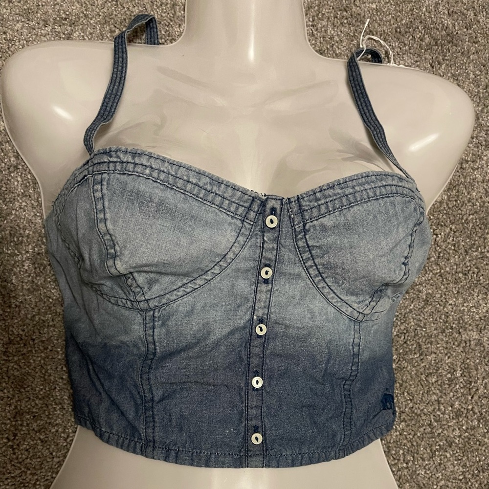 Abercrombie & Fitch jean crop top